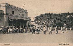 Soerabaia Stationsweg Surabaya, East Java Indonesia Southeast Asia Postcard Postcard Postcard