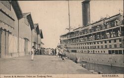 S.S. Melchior Treub, Tandjong Perak Soerabaia, Indonesia Southeast Asia Postcard Postcard Postcard