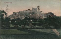 Kunětice Castle, Pardubice, Bohemia, Czech Republic Postcard