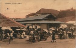 Soerabaia, Pasar Pabean Market Surabaya, East Java Indonesia Southeast Asia Postcard Postcard Postcard