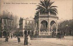 Blida, Place Georges Clemenceau, Le Kiosque Algeria Africa Postcard Postcard Postcard