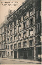 Grand Hotel de Liege, 4 Rue de Liege, Paris Postcard