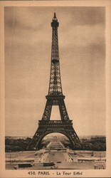 Paris Eiffel Tower Postcard