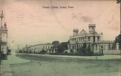 Paseo Colon, Lima, Peru Postcard Postcard Postcard