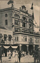 Broad St., Trafalgar Day, Barbados Postcard