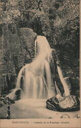 Martinique Cascade de la Fontaine Absalon Waterfall Postcard