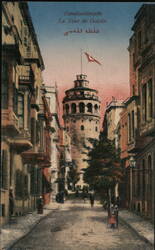 Constantinople. La Tour de Galata Postcard