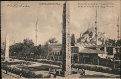 Constantinople. Mosquée Ahmed et l'Hippodrome Postcard