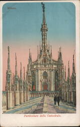 Milano Duomo Cathedral Roof Detail Postcard