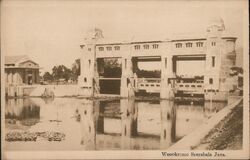 Wonokromo Sluice Gates Soerabaia Java Surabaya, East Java Indonesia Southeast Asia Postcard Postcard Postcard