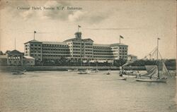 Colonial Hotel, Nassau Bahamas Postcard