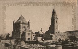 Dormitio Abbey, Jerusalem, Mount Zion Israel Middle East Postcard Postcard Postcard