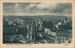 Panorama of the City of São Paulo Postcard