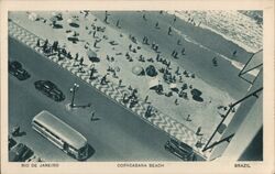 Rio de Janeiro Copacabana Beach Brazil Postcard