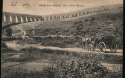 Constantinople. Eyüp Aqueduct Postcard