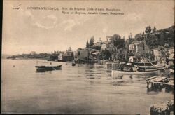 Constantinople. Vue de Beycosa, Côte d'Asie, Bosphore. Postcard