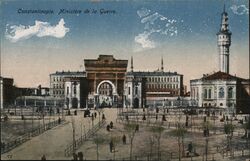 Constantinople. Ministère de la Guerre. Postcard