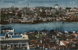 Constantinople Vue Panoramique de la Corne d'or Postcard