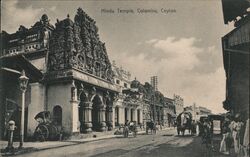 Hindu Temple, Colombo, Ceylon Postcard