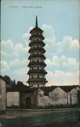 Canton Nine Story Pagoda China Postcard