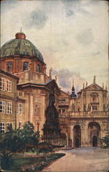 Prague - Crucigerous Knights Square Czechoslovakia Eastern Europe Postcard Postcard Postcard