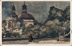 Prag. Der Karlshof. Jan Spacil Prague, Czechia Eastern Europe Postcard Postcard Postcard