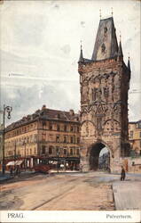 Prag, Pulverthurm, Prague, Powder Tower Czechia Eastern Europe J. Šafránek Postcard Postcard Postcard