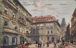 Hotel Goldener Engel, Zeltnergasse, Prag Prague, Czech Republic Eastern Europe Postcard Postcard Postcard