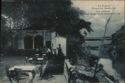 "La Tropical" Bar Fountain and Terrace of the Mamoncillo-tree Postcard