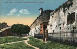 Habana. Foso de los Laureles. Moat of Cabanas. Postcard