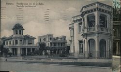 Havana Cuba Vedado Residences 1923 Postcard