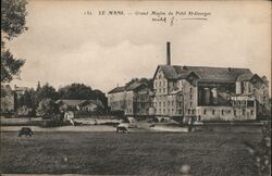 Le Mans - Grand Moulin du Petit St-Georges France Postcard Postcard Postcard