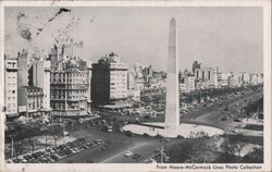 Buenos Aires, Argentina - Obelisk Postcard