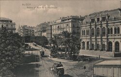 Alger Theatre Place de la Republique Postcard