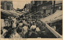 The Market, Moor Street, Ormskirk Postcard