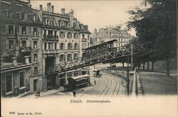 Zurich, Polybahn Postcard