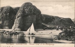 The Beach, Auchmithie, Mussel Craig Postcard