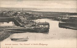 Arbroath Harbour, The "Fairport" of Scott's Antiquary. Postcard