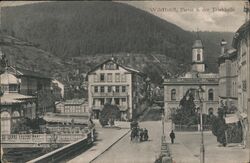 Wildbad, Partie b. der Trinkhalle Postcard