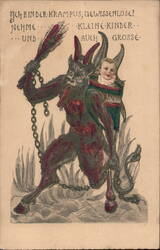 Krampus Postcard - Ich bin der Krampus, gewissenlose! Postcard