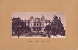 Monte-Carlo - Le Casino Monte Carlo, Monaco Postcard Postcard Postcard