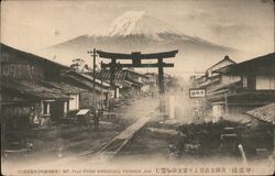 Mt. Fuji from Kanadorj, Yoshida Postcard