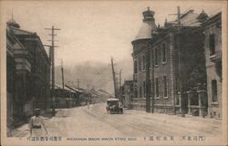 Street Scene, Moji, Japan Postcard