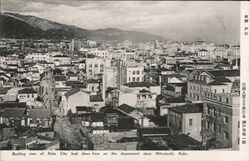 Bustling view of Kobe City from Mitsukoshi Japan Postcard Postcard Postcard