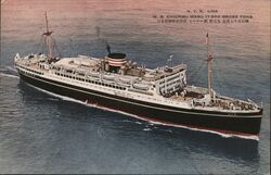 NYK Line M.S. Chichibu Maru Boats, Ships Postcard Postcard Postcard