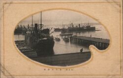 Boat Harbor Nagasaki Japan Postcard