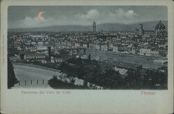 Panorama dal Viale de' Colli, Firenze Postcard