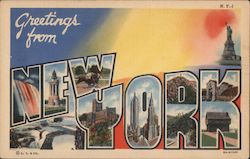 Greetings from New York Postcard Postcard Postcard