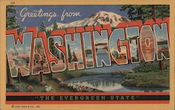 Greetings from Washington Postcard Postcard Postcard