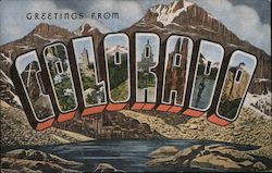 Greetings from Colorado Postcard Postcard Postcard